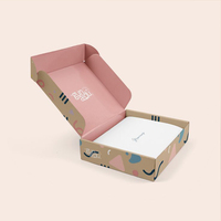 Boîte d'emballage pour vêtements en carton ondulé rigide, personnalisable, avec insert imprimé de dessins animés et lettres de marque, pour navires de fret