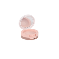 Offre Spéciale – Boîtier Compact Double Couche en Plastique Rond Personnalisable pour Poudre de Teint et Fard à Joues – Petit Format Portable et Adorable