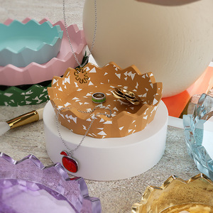 DIY Crystal Drop Glue Plâtre <span class=keywords><strong>Ciment</strong></span> Plaque Silicone Moule <span class=keywords><strong>Palette</strong></span> Ronde Moule Silicone - Product Image 2