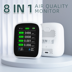 Monitor de Calidad del Aire Portátil Mini, PM2.5, TVOC, CO2, Formaldehído, con Alarma de Vibración/Sonido/Luz, IP66, para Uso en Interiores, Hogar y Oficina - Product Image 2