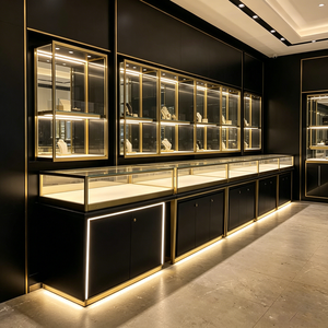 Vitrine de présentation de bijoux sur mesure, idées de design d'intérieur pour bijouterie, vitrine en verre pour bijouteries, comptoir de présentation de bijoux - Product Image 3