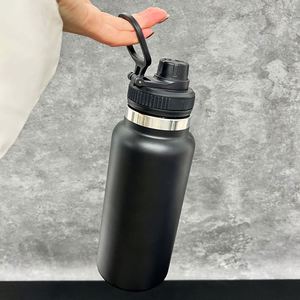 Nueva Botella de Agua para Viajes y Campamentos de Gran Capacidad (32 oz) para Primavera 2026, Mantiene Bebidas Frías o Calientes, con Tapa Hermética, Apta para Grabado Láser - Product Image 5