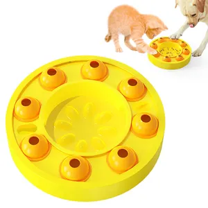 Quebra-cabeça para animais de estimação com logotipo personalizado, brinquedos interativos para cães e gatos, tigelas de alimentação lenta, bolas com vazamento de alimentos para animais de estimação
