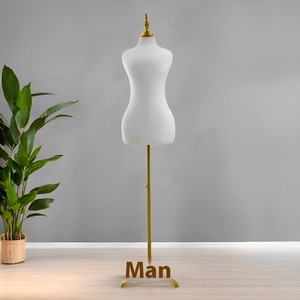 Modelo de pie de medio cuerpo <span class=keywords><strong>para</strong></span> mujer, Pin-Pin, accesorios de exhibición de disfraces de pecho grande, Material de espuma, maniquí de plástico <span class=keywords><strong>para</strong></span> la parte superior del cuerpo - Product Image 4
