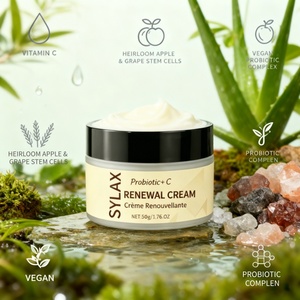 Crème pour le visage à la vitamine C probiotique - CRÈME RENOUVELLEUSE SYLAX pour une réparation douce de la peau - Produit de soin hydratant anti-rides pour un usage quotidien - Product Image 3