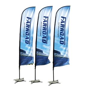 لافتات راية شاطئ بشعار تروجي للإعلانات المطبوعة والشعار الترويجي لافتات إعلانات مخصصة - Product Image 2