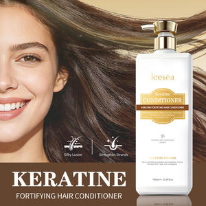 Après-shampoing fortifiant à la kératine Icesea 750ml Répare les cheveux abîmés Anti-frisottis Renforce les cheveux Vente en gros OEM - Product Image 1