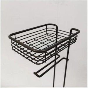 MIXWARES <span class=keywords><strong>Portarotolo</strong></span> da Terra Staccabile in Ferro per <span class=keywords><strong>Carta</strong></span> <span class=keywords><strong>Igienica</strong></span> con Vano Portaoggetti - Product Image 3