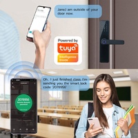 Serrure de porte intelligente Auvinx, serrure numérique intelligente Tuya WIFI TTLock, empreinte digitale, mot de passe, carte, appartement, bureau, serrures biométriques