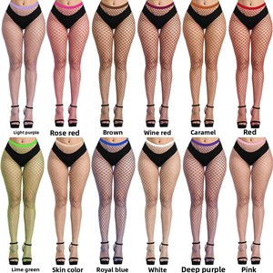 Collants fins à motif résille, style européen et américain très prisé, bas sexy grande taille. - Product Image 2