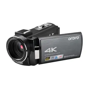 Dijital 4K UHD kamera kızılötesi gece görüş Wifi IPS dokunmatik ekran Video kamera AE8