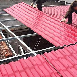 Tuile de toiture en acier revêtu de pierre, ondulée, traditionnelle, résistante aux UV, ignifuge, en résine synthétique, durable, isolante, pour hôtels et parcs - Product Image 5
