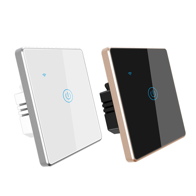 Zigbee Smart Wall Switch for Home Security Single Pole APP Remote Control Voice Control Timing Features Electric Power Source
