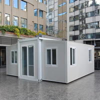 Maison préfabriquée modulaire en acier moderne de 20 pieds et 40 pieds, maison mobile, maisons prêtes à l'emploi, conteneur extensible, appartement pour grand-mère, pour chambre à coucher, usage hôtelier
