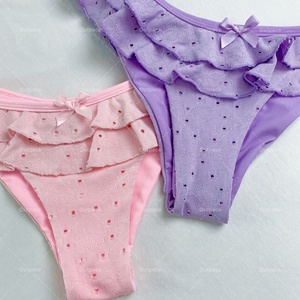 Traje de Baño de Dos Piezas para Niñas, Diseño Moderno con Volantes, Bikini de Tiras, Ropa de Playa para Mujer, Fabricación Personalizada - Product Image 5