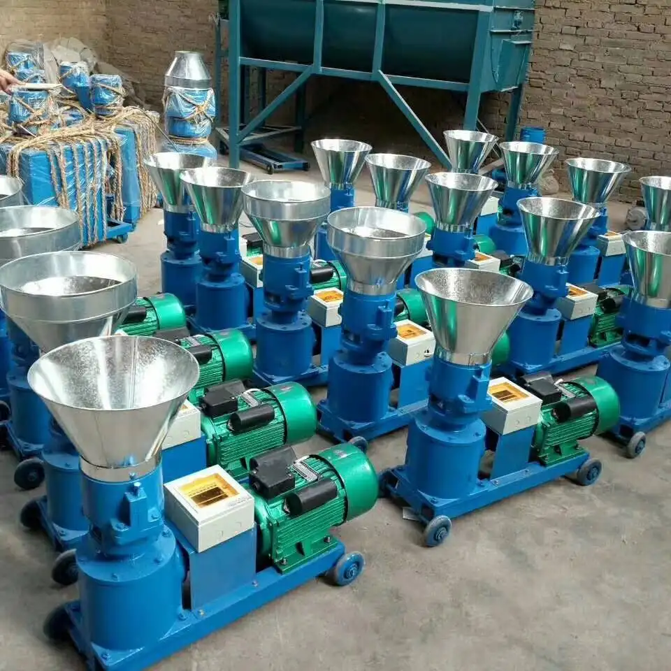 Industrial poultry animal feed pellet quail fish turkey feed processing machines