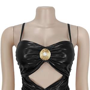 ZHEZHE di alta qualità da donna elegante abito da ballo con Glitter Sexy abito da sera con spalline sottili per donna e donna - Product Image 6