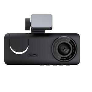 Caméra de tableau de bord compacte 1080P pour voitures avec 3 caméras, vision nocturne, WiFi, écran 2 pouces, 3 objectifs, caméra DVR pour voiture - Product Image 1