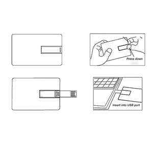 <strong>USB</strong> Flash Drive Slim Credit Card Design 64GB 32GB 8GB 16GB Pen Drive Plastic Bank Memoria Stick 128MB Pendrive 2.0 Interface New - Product Image 4