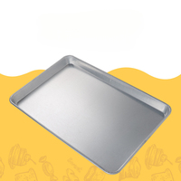 Plaque de cuisson rectangulaire en aluminium de qualité professionnelle pour pizza, pain, gâteau, rôtissage dans un four commercial haute capacité