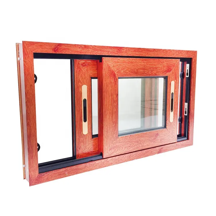 HWM1269 HOPO พับแนวนอนบ้านอาคาร DY ผู้ผลิตอลูมิเนียมหุ้มหน้าต่างไม้ที่มีกระจกเคลือบคู่ที่กำหนดเอง