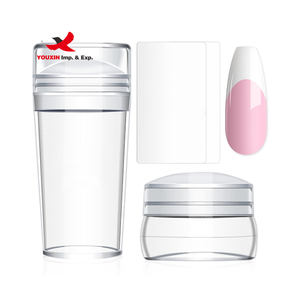 Tampon à ongles en silicone transparent, grattoir, tampon à ongles transparent, outils de manucure pour l'impression de vernis à ongles, tampon à ongles en gelée - Product Image 1