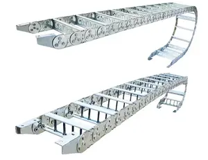 Digitized Machine Tool Steel Tray Cable Protecting Roller Track Medium Size Cable Drag Chain