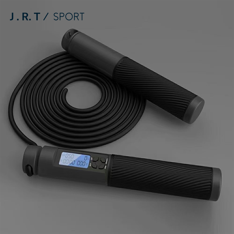 Оптовая продажа от производителя, Спортивная тренировочная смарт-Скакалка из ПВХ с цифровым утяжелением и счетчиком