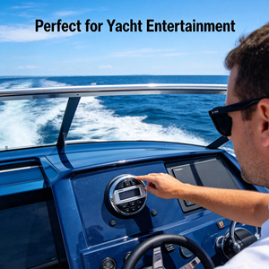 Récepteur audio numérique étanche 12V pour <span class=keywords><strong>bateau</strong></span> avec lecteur MP3 stéréo marin - Product Image 6