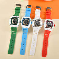 Nouvelle Montre Unisexe 43mm à Tête de Tigre Personnalisée Creuse, Mouvement Mécanique à Huile, Cadran à Aiguilles, en Céramique – Approvisionnement Direct Usine