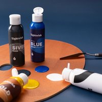Lot de peinture acrylique néon non toxique pour coulage, 100 ml, 8 couleurs, pour projets DIY d'art sur papier et toile