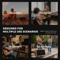 Amplificateur de guitare électrique Musiccube IMA90Pro pour performance d'instruments en direct en extérieur avec Bluetooth