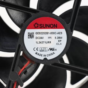 Ventilateur axial de refroidissement pour armoire et onduleur SUNON GE92252B1-000C-AE9 92x92x25mm 24VDC 220mA 5.28W 4500RPM 75.0CFM à roulement à billes - Product Image 6