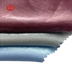 Toptan fabrika kadınlar için 100% Polyester lüks ipek pırıltılı kumaş konfeksiyon endonezya pazarı için