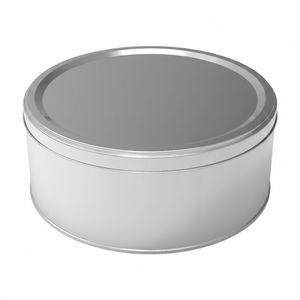 Caja de hojalata cilíndrica Kontensan de 3 litros para frutos secos, sabores regionales, modelo L561, 215 x 87 mm, tapa deslizante - Product Image 2
