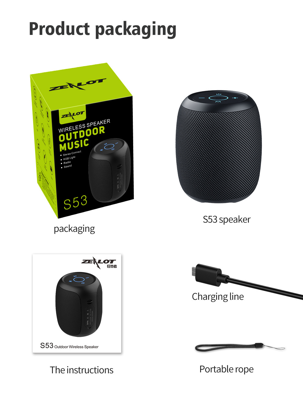 10W Mini Speaker Premium Surround Sound Portable Wireless Speaker RGB LED Light Waterproof for Outdoor Use · image 6