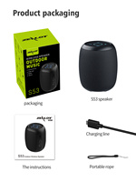 Haut-Parleur Mini 10W Son Surround Premium Haut-Parleur Portable Sans Fil Lumière LED RGB Étanche pour Utilisation en Extérieur
