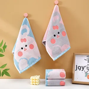 Wholesale Customized Kids Children 100% Pure Cotton Thickened Jacquard <strong>Small</strong> <strong>Hand</strong> <strong>Towel</strong> Household FaceTowel Cute Cartoon Design - Product Image 3