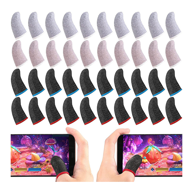 Mobile Gaming Finger Sleeve Professional Breathable Sweat-proof Wireless 2.4GHz Touch Buttons for All Mobile Games