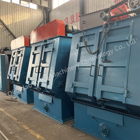 Xinke Q32 Automático Tipo de oruga Máquina de granallado Cinturón de goma Tumblast Shot Blast Motor Competitivo