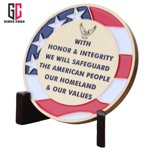 Monedas de Desafío del Departamento de Seguridad Nacional de EE. UU., Esmalte Metálico Personalizado de Fábrica con 12 Años de Experiencia, con Bolsa de Terciopelo - Product Image 6