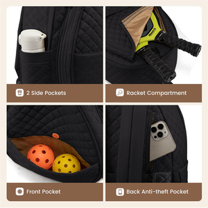 Sac de sport de plein air Pickleball Sac de raquette de tennis matelassé Sac à dos Sacs de tennis pour femmes hommes - Product Image 5