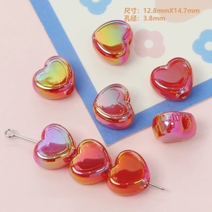 Moohoo Candy Cute Inner-Layer Acrylic Heart <b>Beads</b> DIY Handmade Beaded Necklace and Bracelet Materials and Accessories - Product Image 5