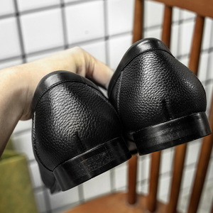 Zapatos de Vestir de Cuero Genuino de Alta Calidad para Hombre, con Punta en Pico, Transpirables, para Fiestas y Eventos Formales de Negocios, Gran Venta 2025 - Product Image 6