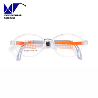 Monture de prescription ovale personnalisée OEM EMS&Silicone, anti-lumière bleue, pour enfants et adolescents, taille 47-16-135, avec logo et emballage personnalisés