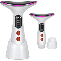Appareil de beauté pour le cou, masseur photonique pour le rajeunissement de la peau du visage et du cou, instrument anti-rides pour éliminer les rides du cou
