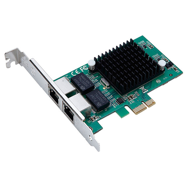 Intel82576 Dual Port RJ45 10/100/1000 Gigabit Internal Wired Network Interface Server LAN Card in Stock