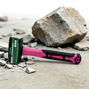 Marteau de <span class=keywords><strong>maçon</strong></span> en acier avec manche en fibre de verre, face carrée, poignée profilée, qualité industrielle, personnalisable, dureté supérieure à 50 HRC - Product Image 2