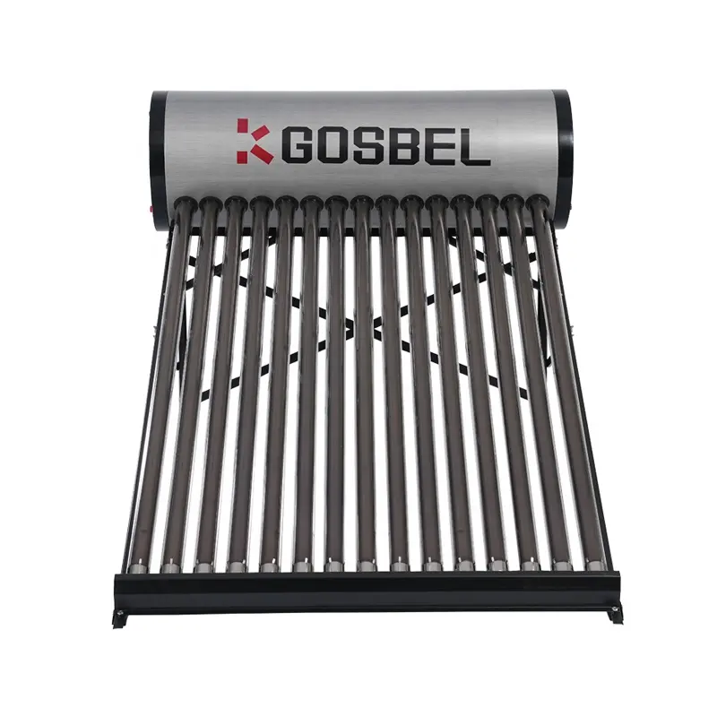 New design Gosbel 100l 200l 300l non pressure solar hot water heater heat pipe for homes