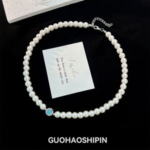 Shijia Zhengyuan Pearl Necklace AAA Grade Ocean Heart Design Elegant Collarbone Chain For Women Everyday Wear - Product Image 5